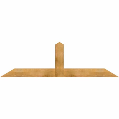 Ekena Millwork Portland Rough Sawn Timber Gable Bracket, Western Red Cedar, 84"W x 24"H x 2"D x 6"F, 7/12 Pitch GBW084X24X0206POR00RWR